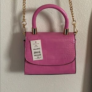 Mini pink aldo crossbody bag NWT